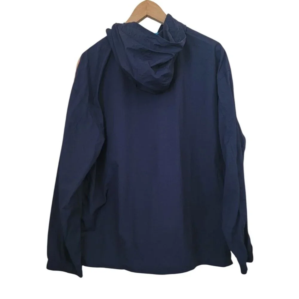 Vintage CLUB ROOM Colorblock Hooded Windbreaker Jacket Anorak Unisex Sz M - Picture 2 of 10